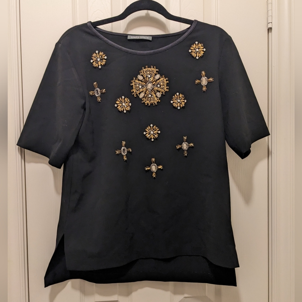 Alberta Ferretti embellished top